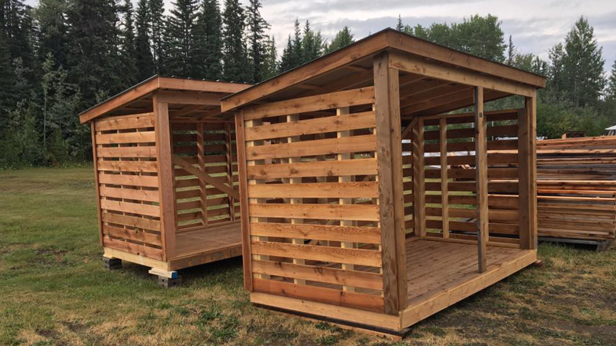 Fawn Lake Lumber Open 6 x 12 Wood Sheds